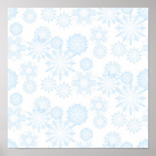 Snowflake patroon poster