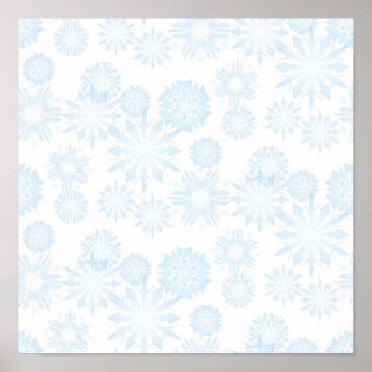 Snowflake patroon poster (Voorkant)