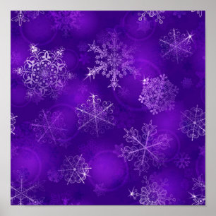 Snowflake patroon poster