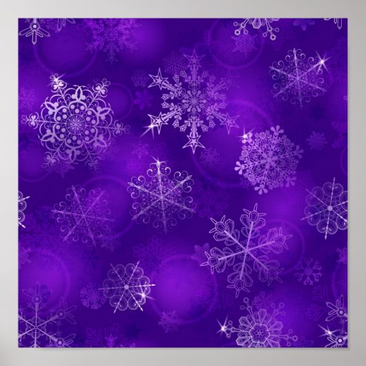 Snowflake patroon poster (Voorkant)