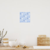 Snowflake patroon poster (Keuken)