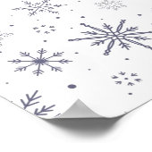 Snowflake patroon poster (Hoek)