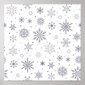 Snowflake patroon poster (Voorkant)