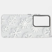 Snowflake patroon samsung galaxy hoesje (Linkerkant)