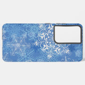 Snowflake patroon samsung galaxy hoesje (Linkerkant)