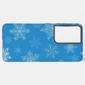 Snowflake patroon samsung galaxy hoesje (Linkerkant)
