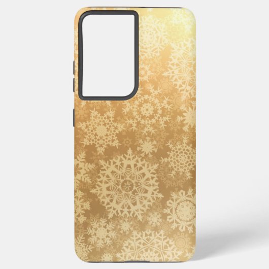 Snowflake patroon samsung galaxy hoesje (Achterkant)
