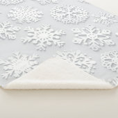 Snowflake patroon sherpa deken (3/4)
