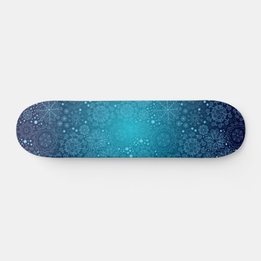 Snowflake patroon skateboard (Horizontaal)