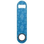 Snowflake patroon speed flessenopener (Achterkant)