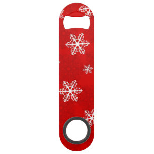 Snowflake patroon speed flessenopener