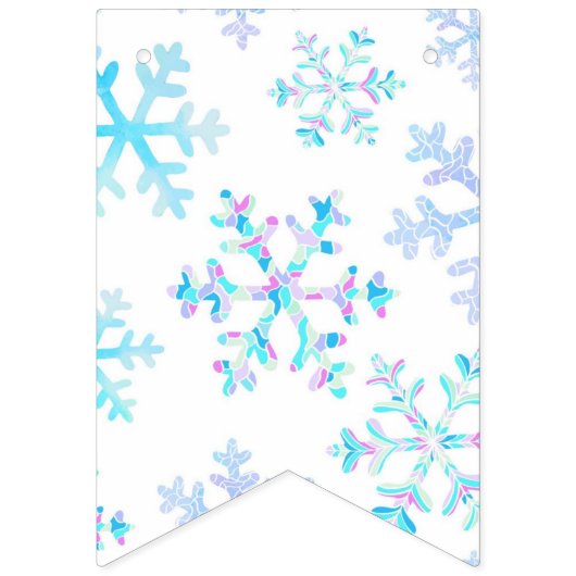 Snowflake patroon vlaggetjes (Eerste vlag)