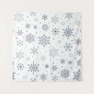 Snowflake patroon wandkleed