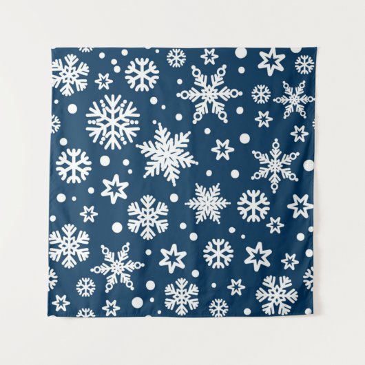 Snowflake patroon wandkleed (Voorkant)