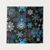 Snowflake patroon wandkleed (Voorkant (horizontaal))