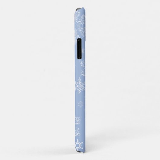 Snowflake Patroon, witte sneeuwvlokken, sneeuw, wi Case-Mate iPhone Case (Achterkant/rechts)