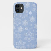 Snowflake Patroon, witte sneeuwvlokken, sneeuw, wi Case-Mate iPhone Case (Achterkant)