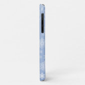 Snowflake Patroon, witte sneeuwvlokken, sneeuw, wi Case-Mate iPhone Case (Achterkant/links)
