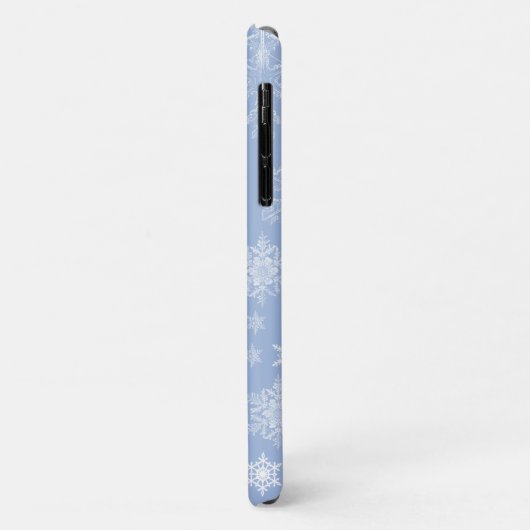Snowflake Patroon, witte sneeuwvlokken, sneeuw, wi Case-Mate iPhone Case (Achterkant/links)