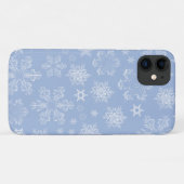 Snowflake Patroon, witte sneeuwvlokken, sneeuw, wi Case-Mate iPhone Case (Achterkant (horizontaal))