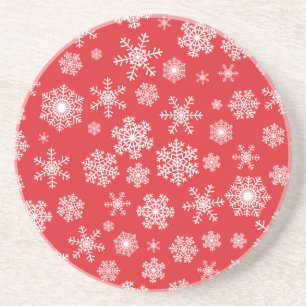Snowflake patroon zandsteen onderzetter