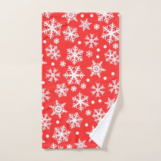 Snowflake Pattern Bad Handdoek (Handdoek)