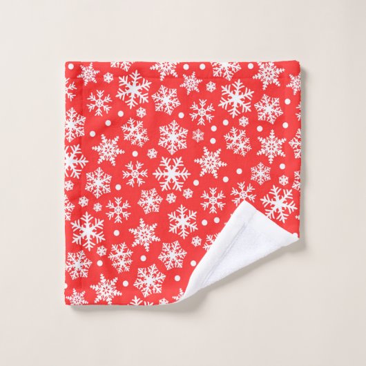 Snowflake Pattern Bad Handdoek (Wasdoekje)