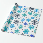Snowflake Pattern Cadeaupapier (Uitgerold)