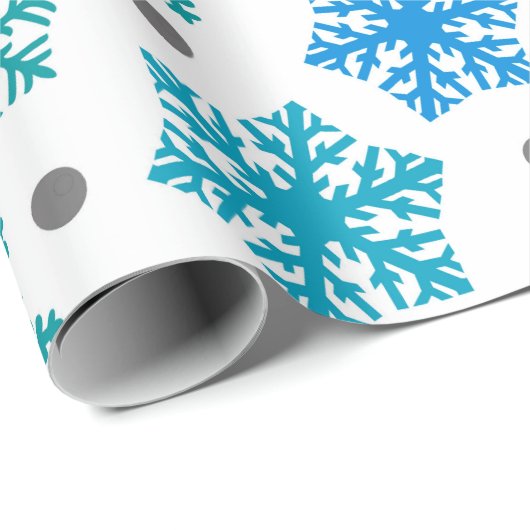 Snowflake Pattern Cadeaupapier (Rol Hoek)