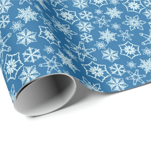 Snowflake Pattern Cadeaupapier (Rol Hoek)