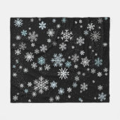 Snowflake Pattern Fleece Deken (Voorkant (Horizontaal))