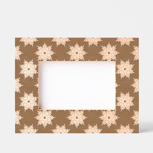 Snowflake Pattern Gegraveerde Lijstjes (Voorkant)