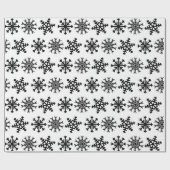 Snowflake Pattern Holiday Gift Wrapping Paper Cadeaupapier (Vlak)