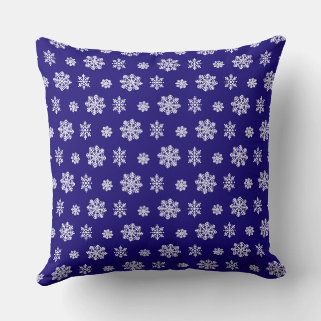 Snowflake Pattern Kussen (Achterkant)