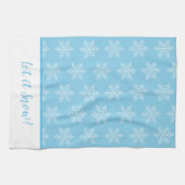 Snowflake Pattern Laat het sneeuwen Theedoek (Horizontaal)