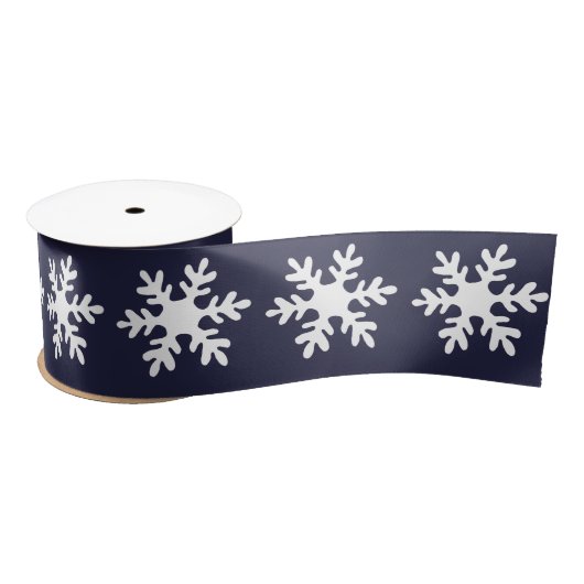 Snowflake Pattern Navy Blue Holiday Lint (Spoel)
