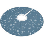 Snowflake Pattern Snow Winter Kerstfeestdag Kerstboom Rok (Gekanteld)
