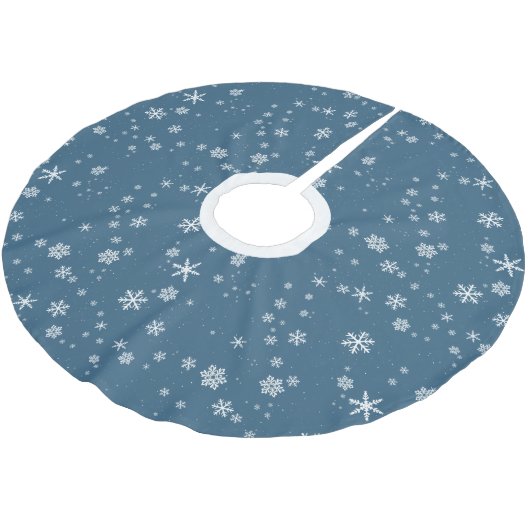 Snowflake Pattern Snow Winter Kerstfeestdag Kerstboom Rok (Gekanteld)