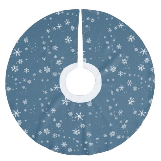 Snowflake Pattern Snow Winter Kerstfeestdag Kerstboom Rok (Voorkant)