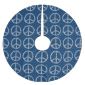 Snowflake Peace Signaleert kerstboomrok Kerstboom Rok (Voorkant)