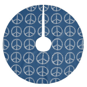 Snowflake Peace Signaleert kerstboomrok Kerstboom Rok
