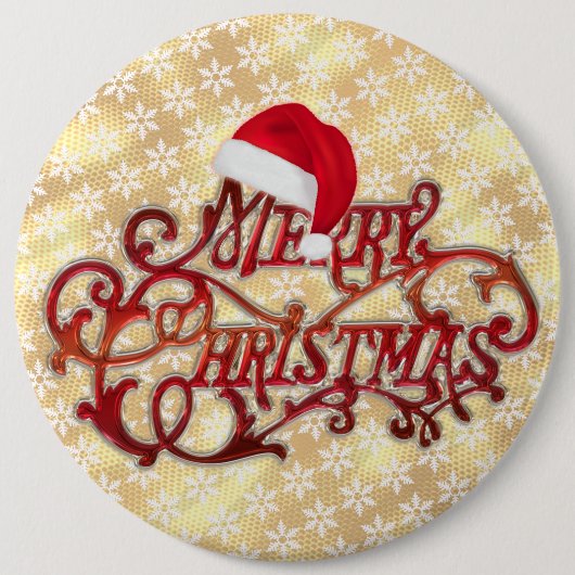 Snowflake Pet Gold Button (Voorkant)