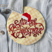 Snowflake Pet Gold Button (In situ)