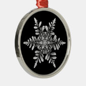 Snowflake Photo Ornament, eenzijdig Metalen Ornament (Rechts)