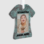 Snowflake Photo personnalisée 1er Noël (devant)