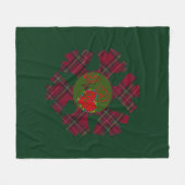 Snowflake Plaid Fleece Blanket (Voorkant (Horizontaal))