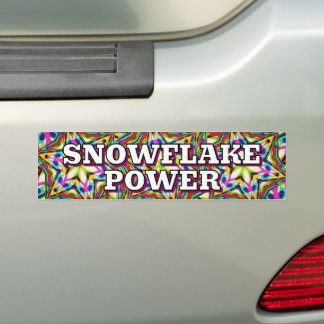 SNOWFLAKE POWER ( you may change the words ) Bumpersticker