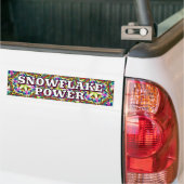 SNOWFLAKE POWER ( you may change the words ) Bumpersticker (Op Truck)