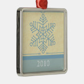 Snowflake Premium Square Ornament (Rechts)