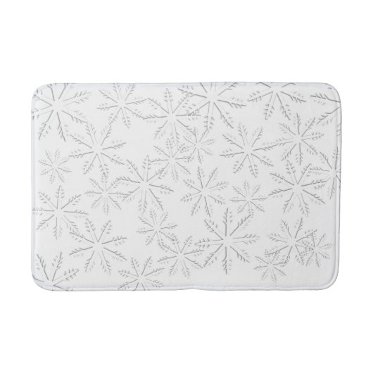 Snowflake Print Badmat (Voorkant)